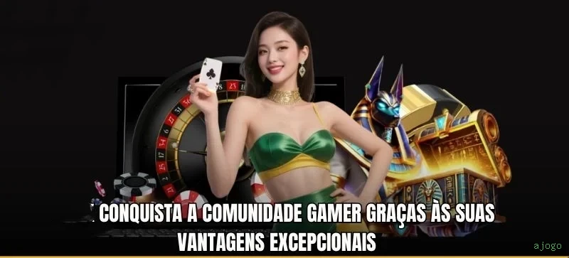 Imagem promocional da ajogo mostrando a plataforma e suas vantagens